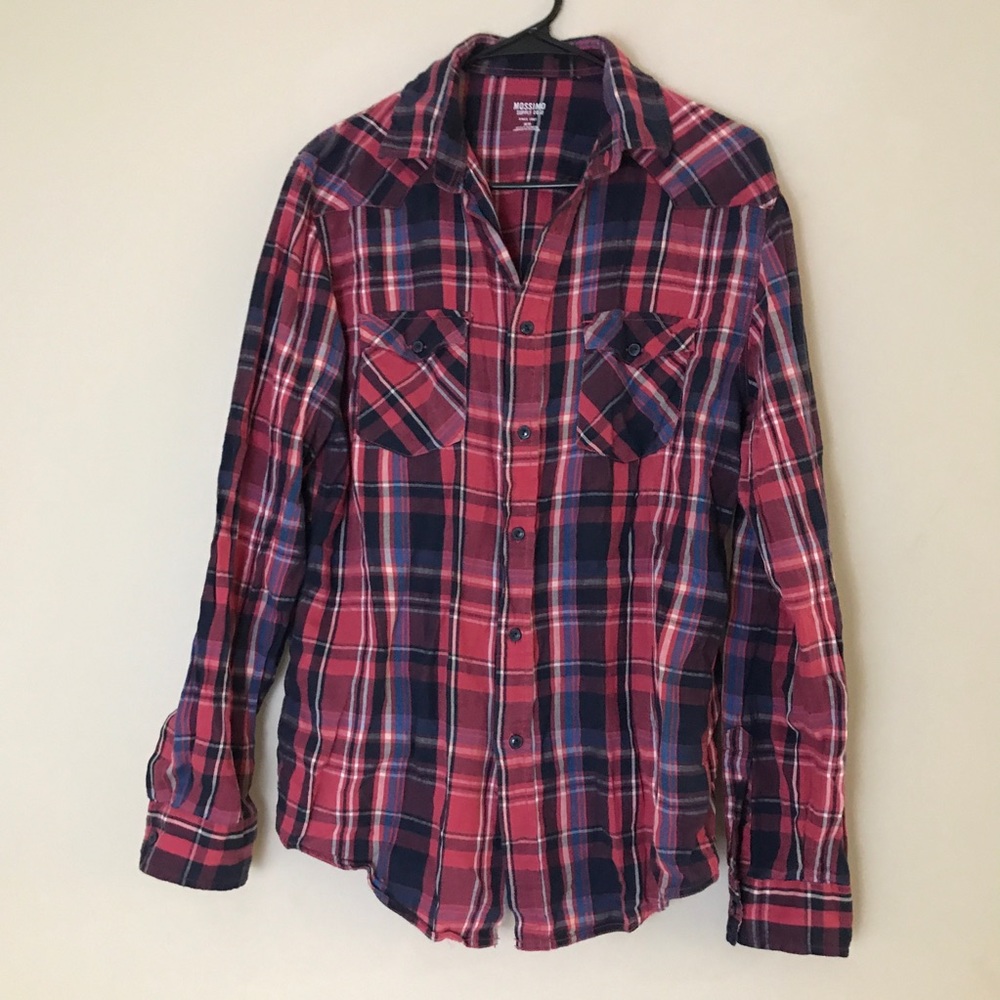Pink Plaid Shirt